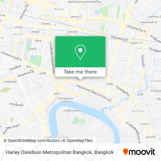 Harley Davidson Metropolitan Bangkok map