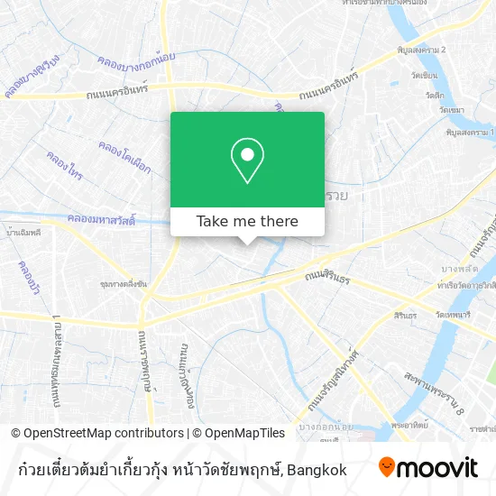 ก๋วยเตี๋ยวต้มยำเกี้ยวกุ้ง หน้าวัดชัยพฤกษ์ map