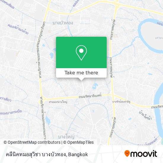 คลีนิคหมอสุวิชา บางบัวทอง map