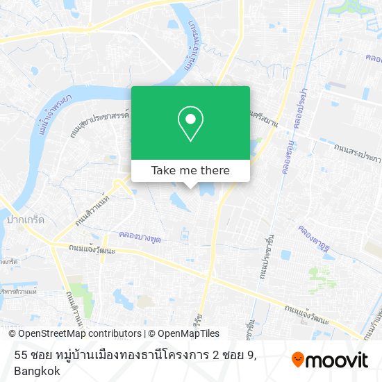 55 ซอย หมู่บ้านเมืองทองธานีโครงการ 2 ซอย 9 map