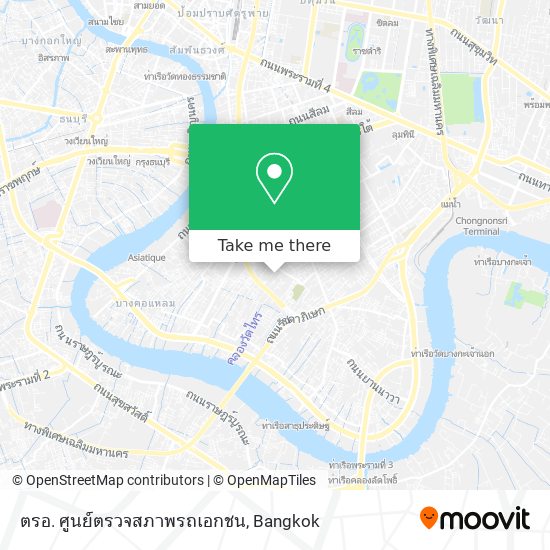 ตรอ. ศูนย์ตรวจสภาพรถเอกชน map