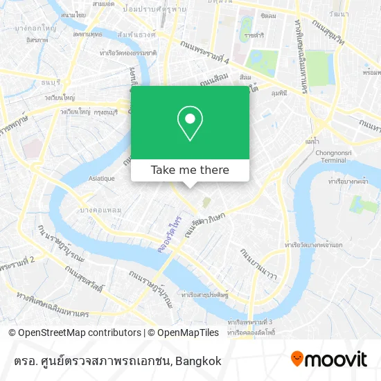 ตรอ. ศูนย์ตรวจสภาพรถเอกชน map