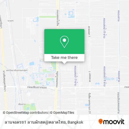 ลานจอดรถ1 ลานผักสด@ตลาดไทย map