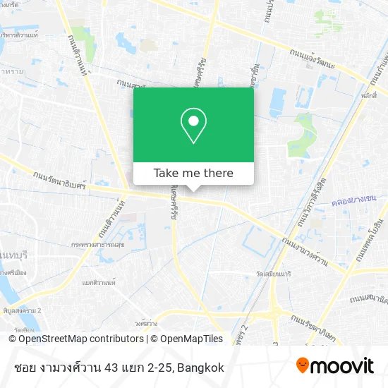 ซอย งามวงศ์วาน 43 แยก 2-25 map