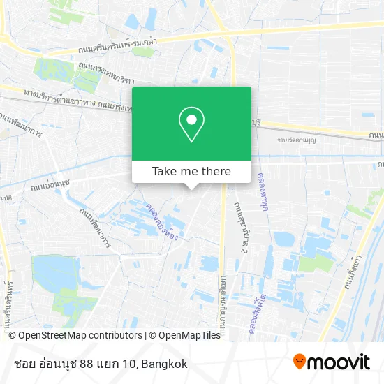 ซอย อ่อนนุช 88 แยก 10 map