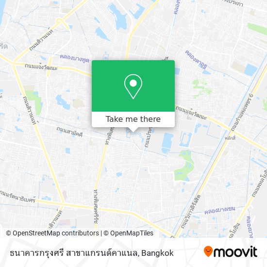 ธนาคารกรุงศรี สาขาแกรนด์คาแนล map