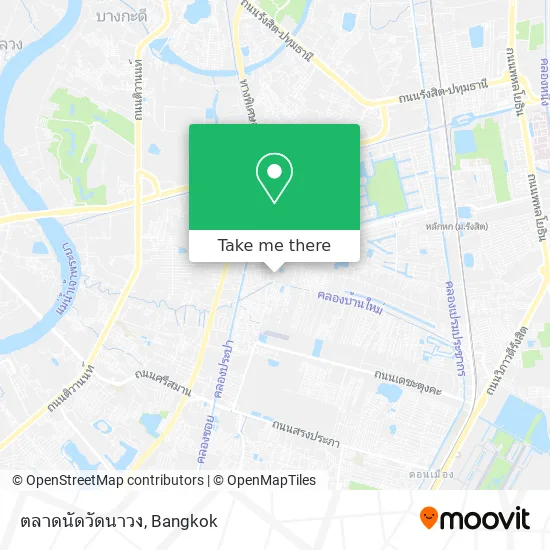 ตลาดนัดวัดนาวง map