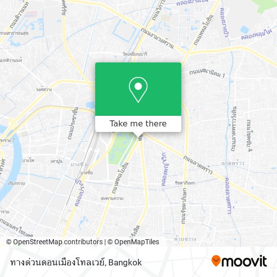 ทางด่วนดอนเมืองโทลเวย์ map