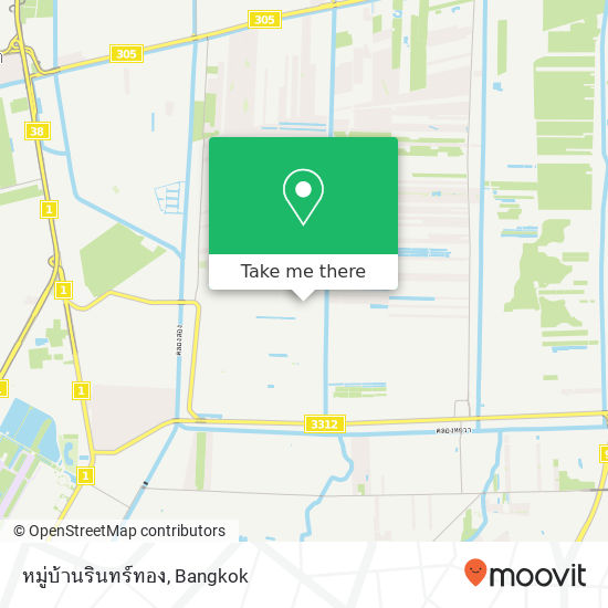 หมู่บ้านรินทร์ทอง map