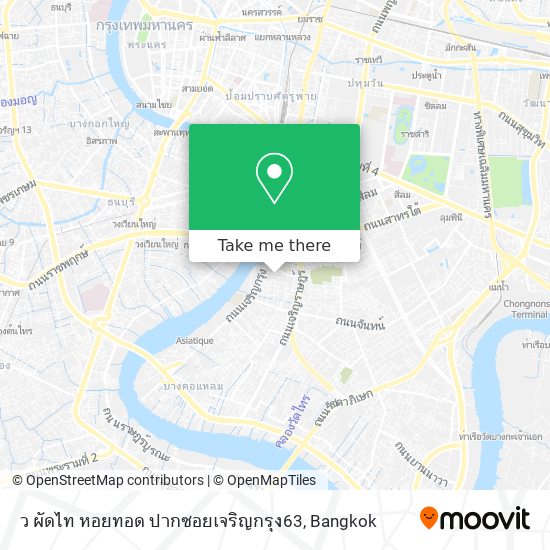 ว ผัดไท หอยทอด ปากซอยเจริญกรุง63 map