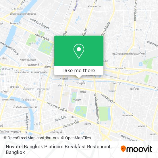 Novotel Bangkok Platinum Breakfast Restaurant map