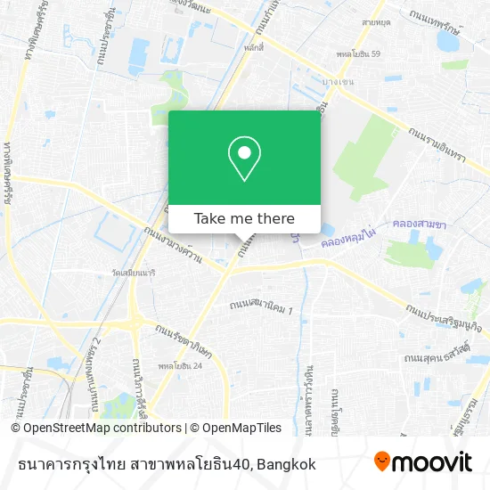 ธนาคารกรุงไทย สาขาพหลโยธิน40 map