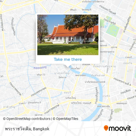พระราชวังเดิม map