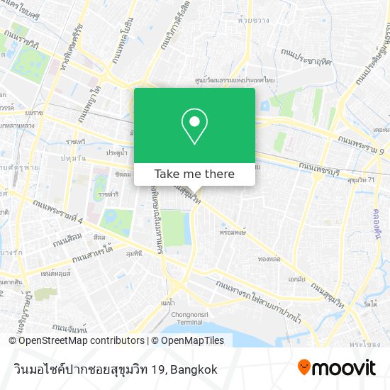 วินมอไซค์ปากซอยสุขุมวิท 19 map