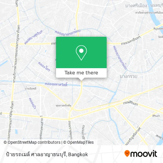 ป้ายรถเมล์ ศาลอาญาธนบุรี map