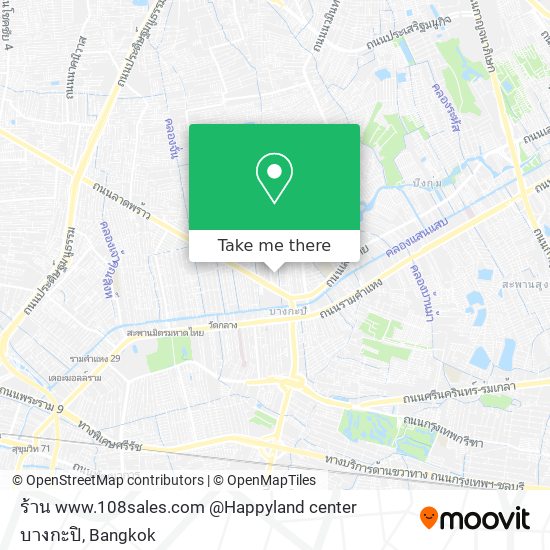 ร้าน www.108sales.com @Happyland center บางกะปิ map