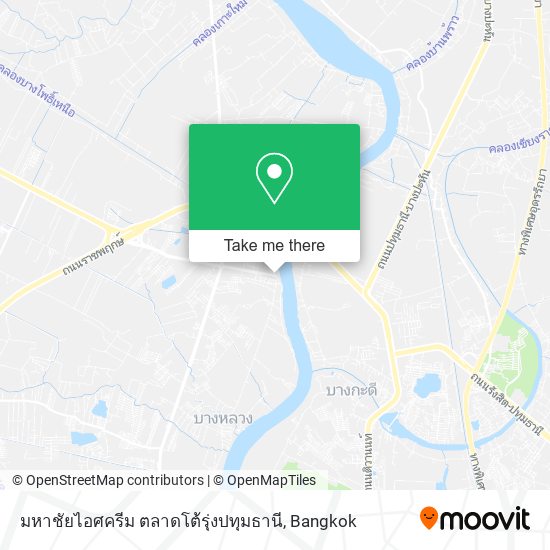 มหาชัยไอศครีม ตลาดโต้รุ่งปทุมธานี map