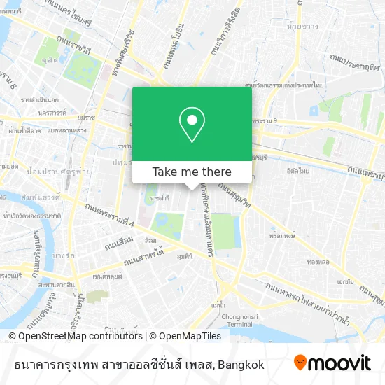 ธนาคารกรุงเทพ สาขาออลซีซั่นส์ เพลส map