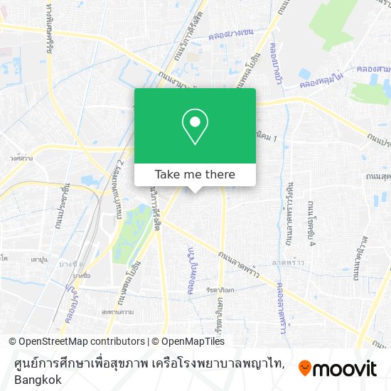 ศูนย์การศึกษาเพื่อสุขภาพ เครือโรงพยาบาลพญาไท map