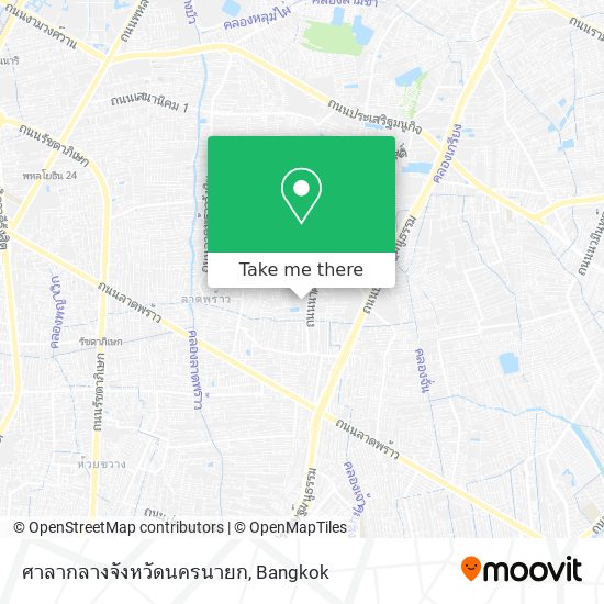 ศาลากลางจังหวัดนครนายก map