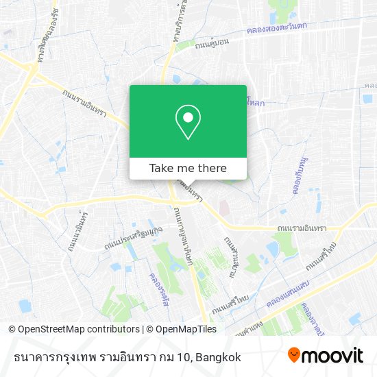 ธนาคารกรุงเทพ รามอินทรา กม 10 map