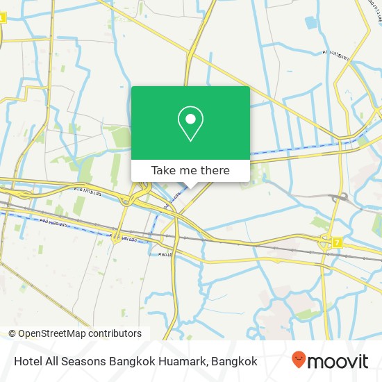 Hotel All Seasons Bangkok Huamark map