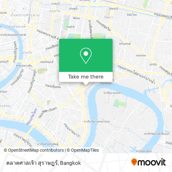 ตลาดศาลเจ้า สุราษฏร์ map