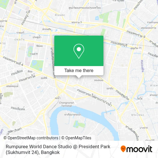 Rumpuree World Dance Studio @ President Park (Sukhumvit 24) map