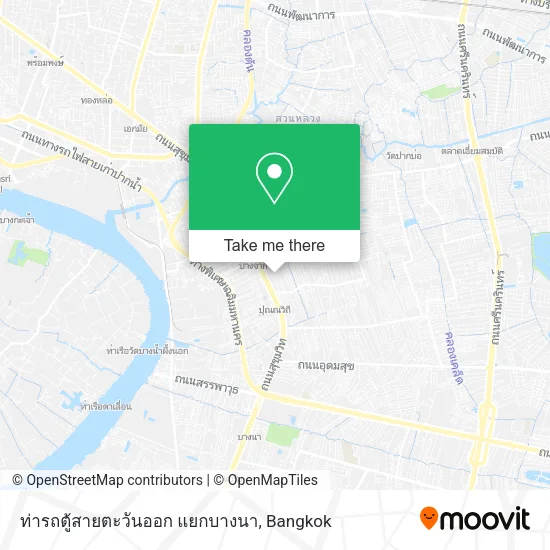 ท่ารถตู้สายตะวันออก แยกบางนา map