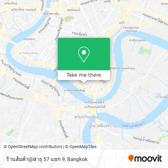 ร้านส้มตำ@สาธุ 57 แยก 9 map