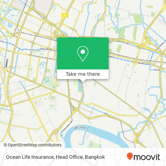 Ocean Life Insurance, Head Office map