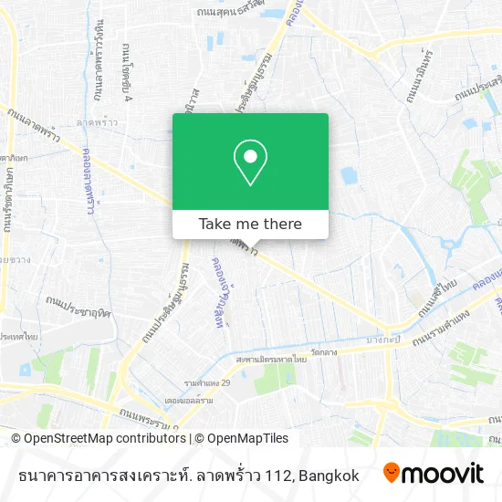 ธนาคารอาคารสงเคราะห์. ลาดพร้่าว 112 map