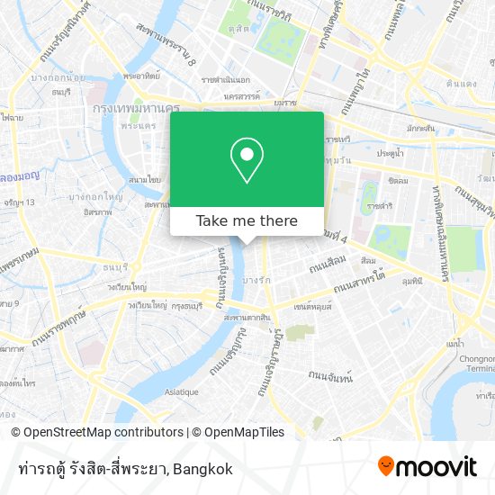 ท่ารถตู้ รังสิต-สี่พระยา map