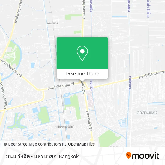 ถนน รังสิต - นครนายก map