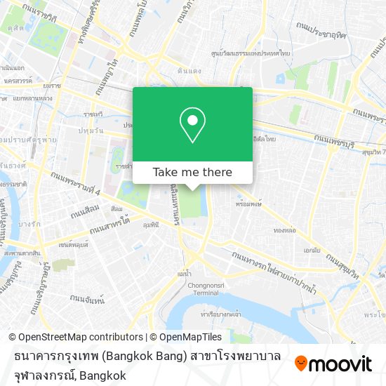 ธนาคารกรุงเทพ (Bangkok Bang) สาขาโรงพยาบาลจุฬาลงกรณ์ map