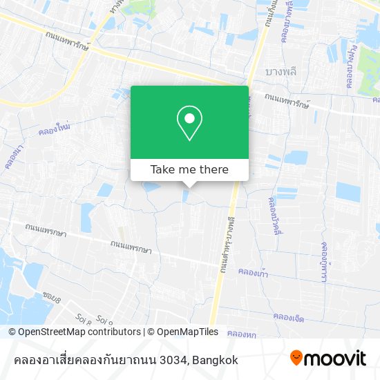 คลองอาเสี่ยคลองกันยาถนน 3034 map