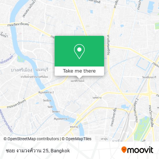 ซอย งามวงศ์วาน 25 map