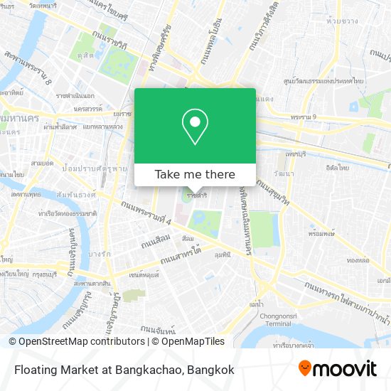 Floating Market at Bangkachao map