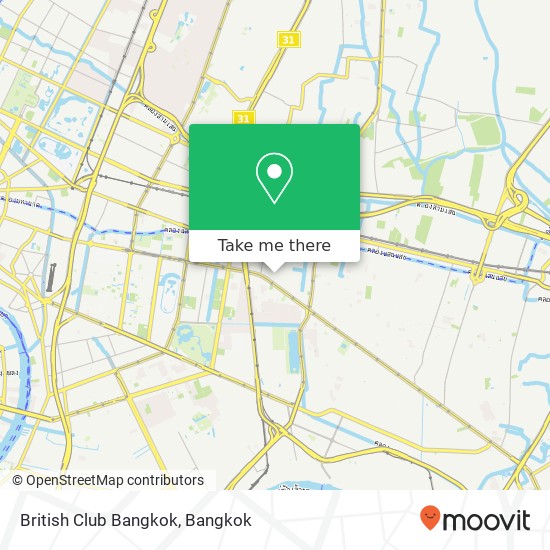 British Club Bangkok map