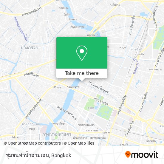ชุมชนท่าน้ำสามเสน map
