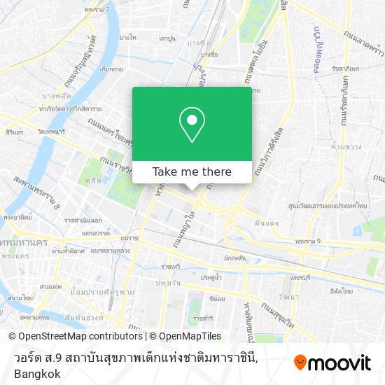 วอร์ด ส.9 สถาบันสุขภาพเด็กแห่งชาติมหาราชินี map