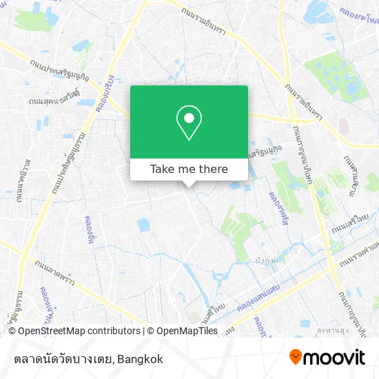 ตลาดนัดวัดบางเตย map
