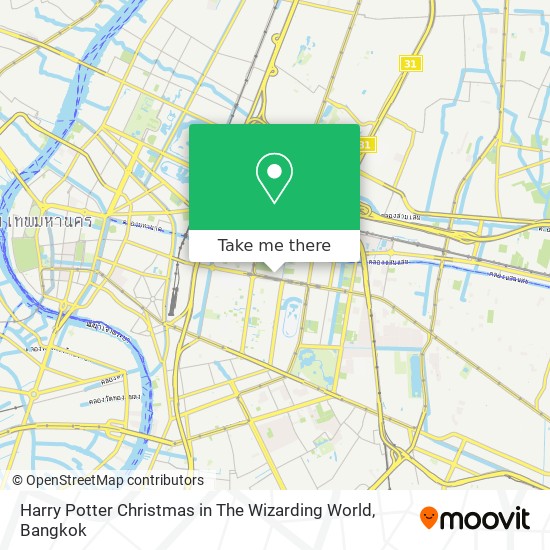 Harry Potter Christmas in The Wizarding World map