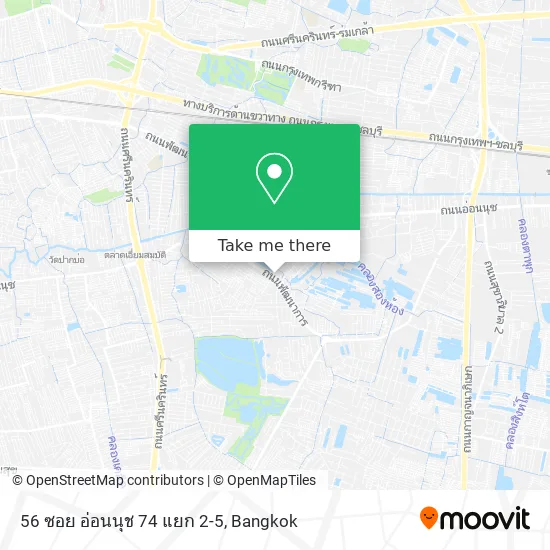 56 ซอย อ่อนนุช 74 แยก 2-5 map
