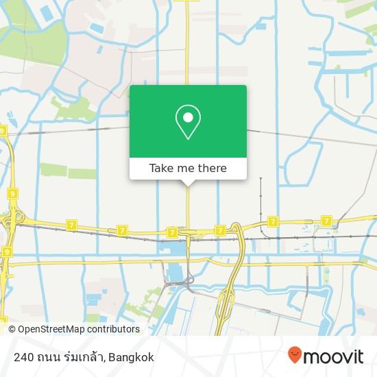 240 ถนน ร่มเกล้า map