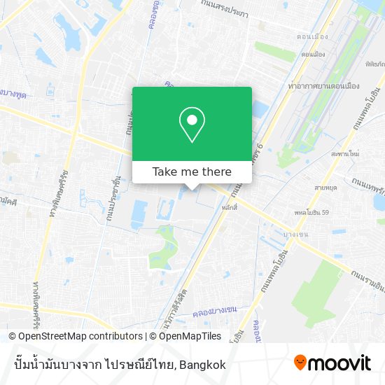 ปั๊มน้ำมันบางจาก ไปรษณีย์ไทย map