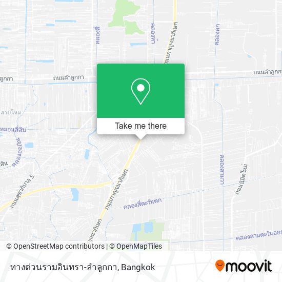 ทางด่วนรามอินทรา-ลำลูกกา map