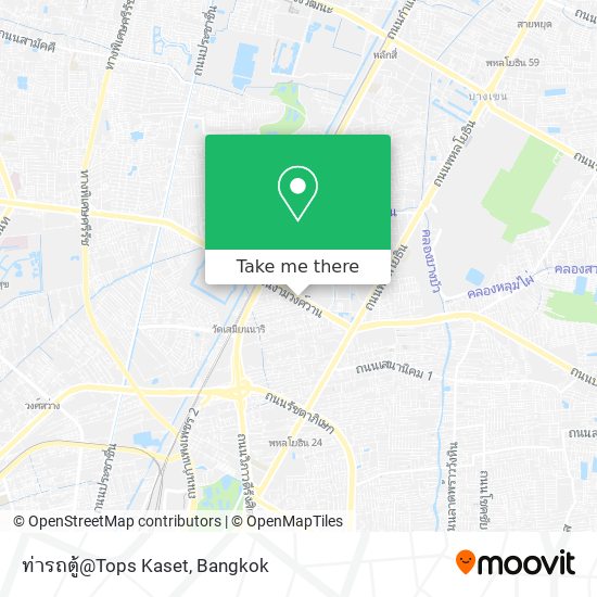 ท่ารถตู้@Tops Kaset map