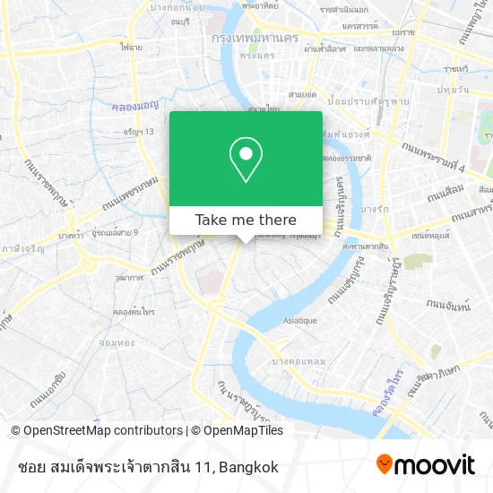ซอย สมเด็จพระเจ้าตากสิน 11 map