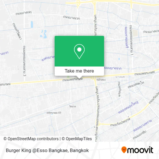 Burger King @Esso Bangkae map